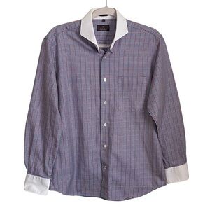 Louis Philippe Luxury Dress Shirt Men 40 Fit